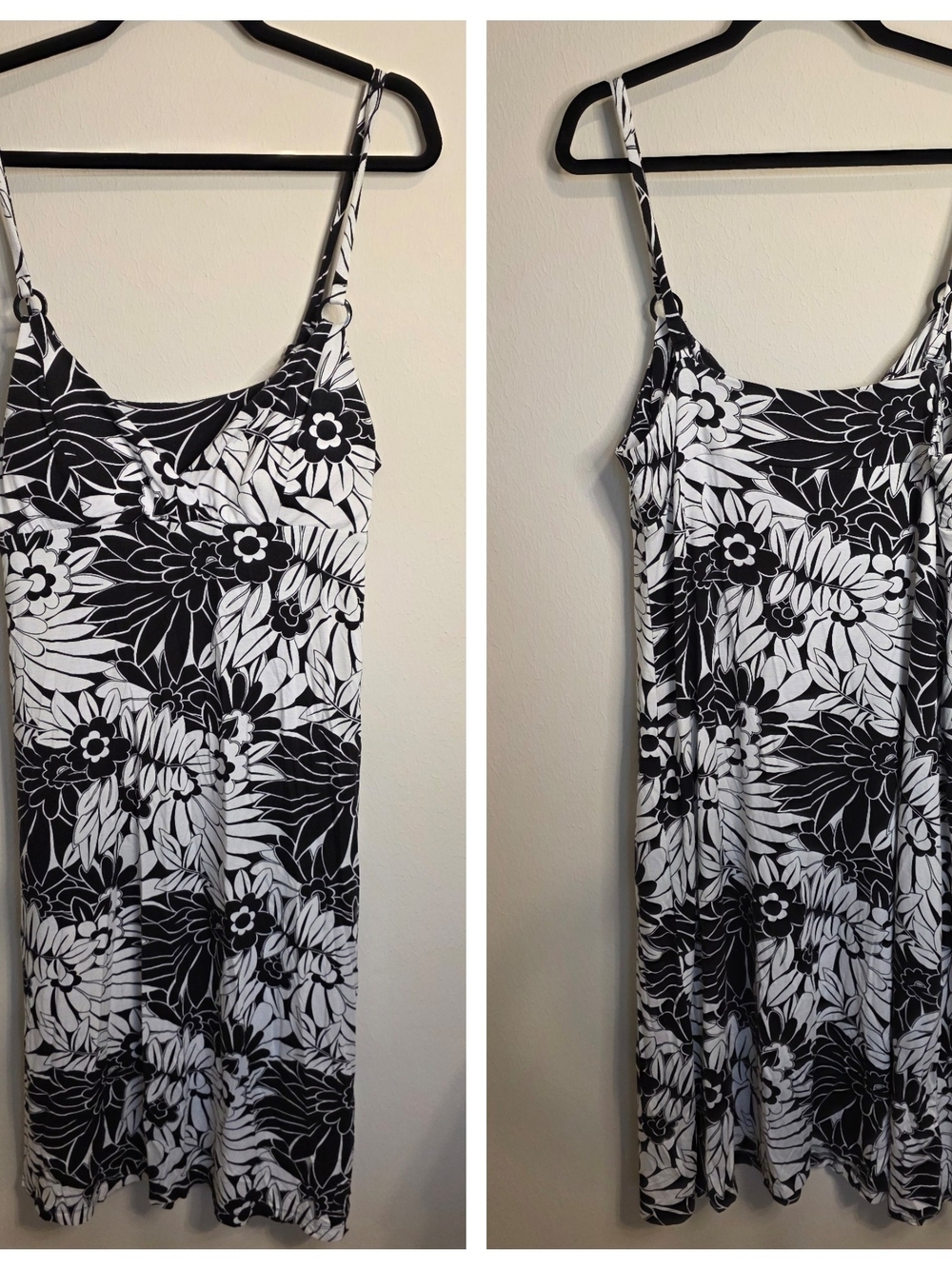 Tommy Bahama Black & White Floral Slip Dress